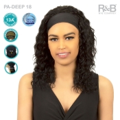 R&B Collection 13A 100% Unprocessed Brazilian Virgin Remy Hair Wet & Wave Headband Wig - PA-DEEP 18